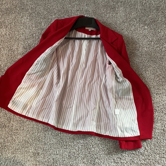 Shopbop Basics Classic Red Blazer - Picture 6 of 9